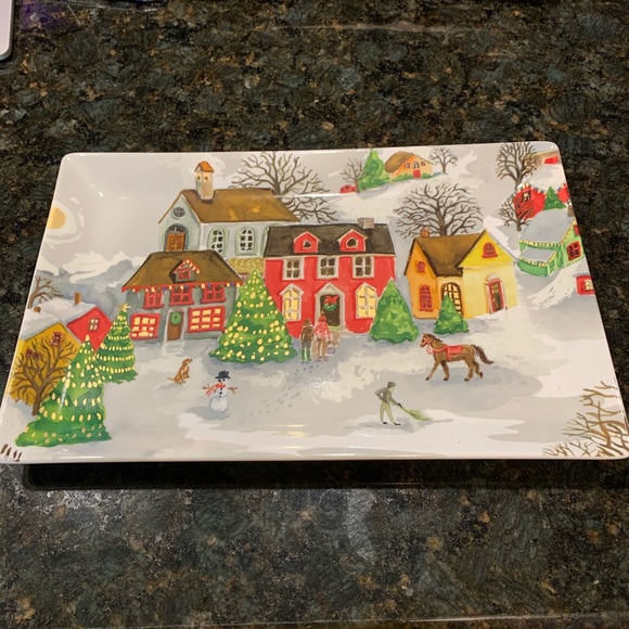 Pottery Barn Dining Winter Time Pottery Barn Serving Tray Platter